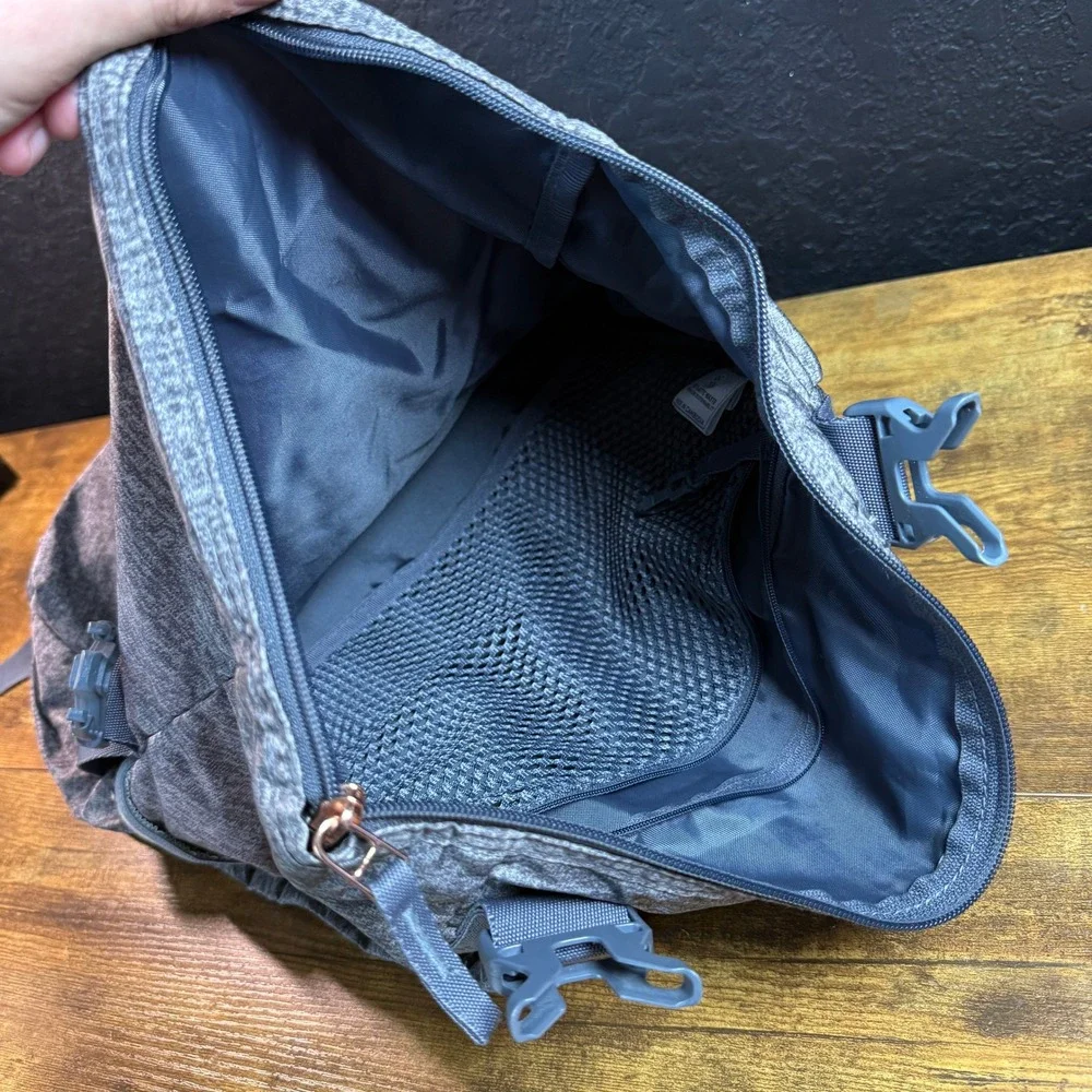 Adidas Training ID Grey Heathered Polyester‎ Fold-Over Backpack Unisex OSFM